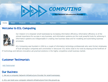 Tablet Screenshot of eclcomputing.ca